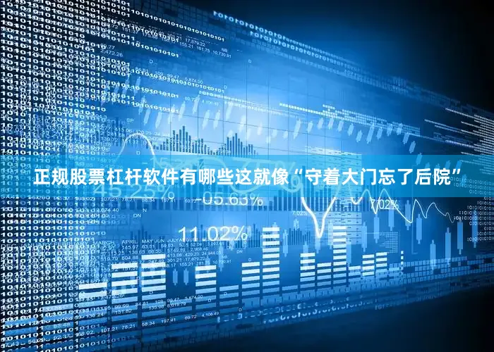 正规股票杠杆软件有哪些这就像“守着大门忘了后院”