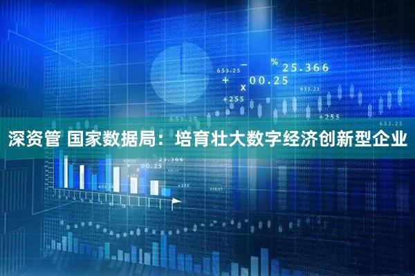 深资管 国家数据局：培育壮大数字经济创新型企业
