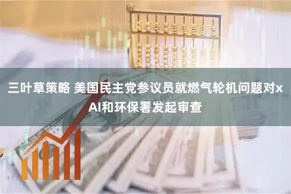 三叶草策略 美国民主党参议员就燃气轮机问题对xAI和环保署发起审查
